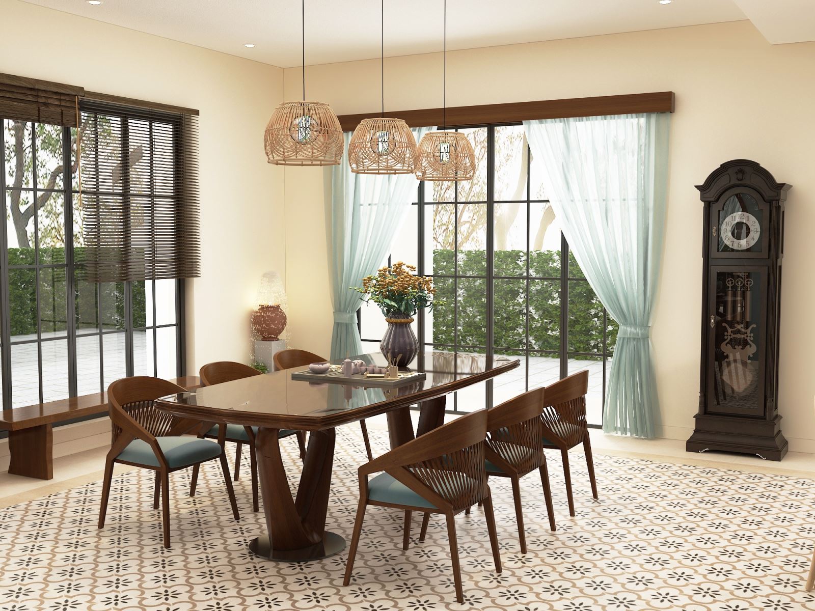 Thiết kế nội thất biệt thự Anh Nhân - Phòng ăn