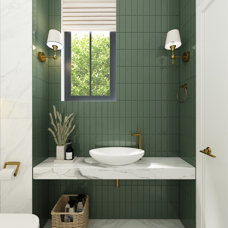 Thiết kế nội thất biệt thự Anh Nhân - Phòng tắm